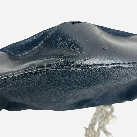 VTG 2000s Black Paris Hilton Chain Strap Mini Bag Purse Charms DISTRESSED WORN - Picture 14 of 16